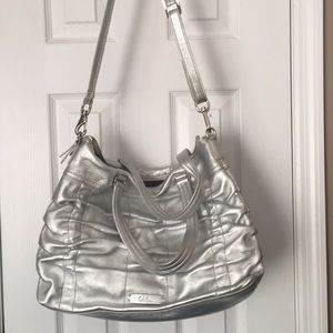 Cole Haan Silver Leather Handbag